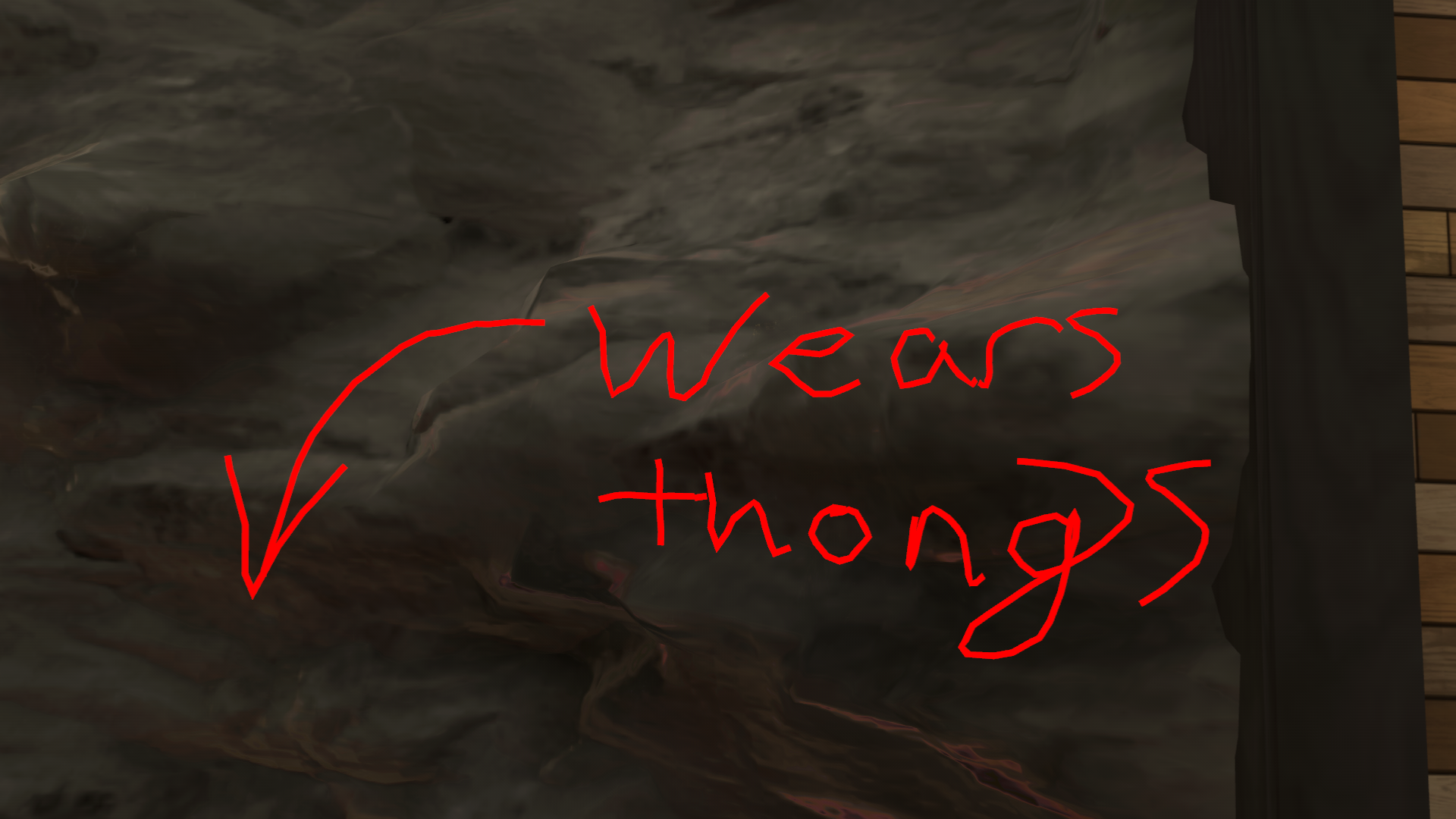 User wears thongsのバナー