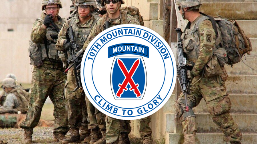 US Army 10th Mountain Divisionのバナー