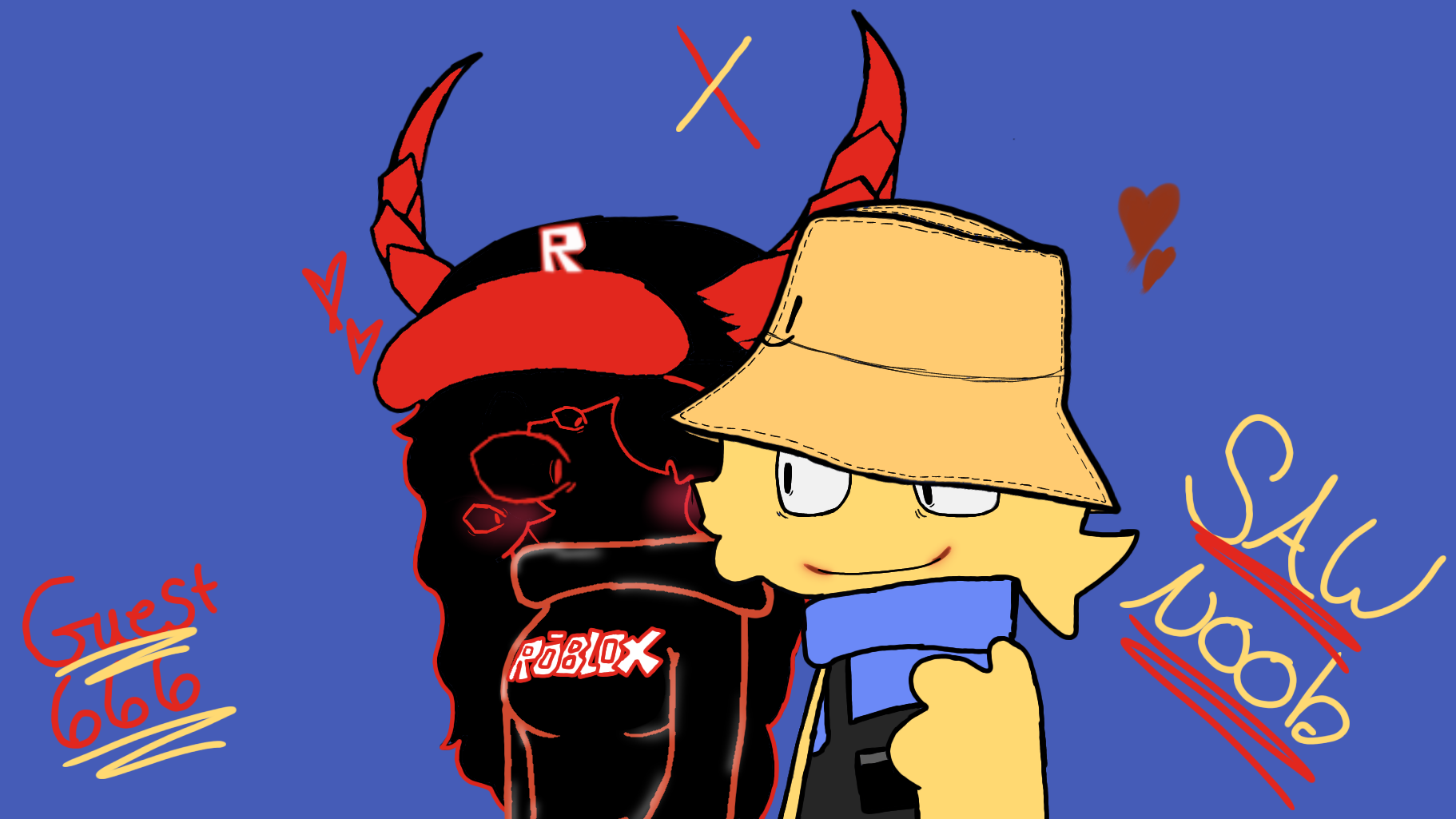 SAW NOOB x GUEST666のバナー