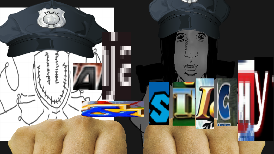 AJ and Stitchy Freelance Policeのバナー