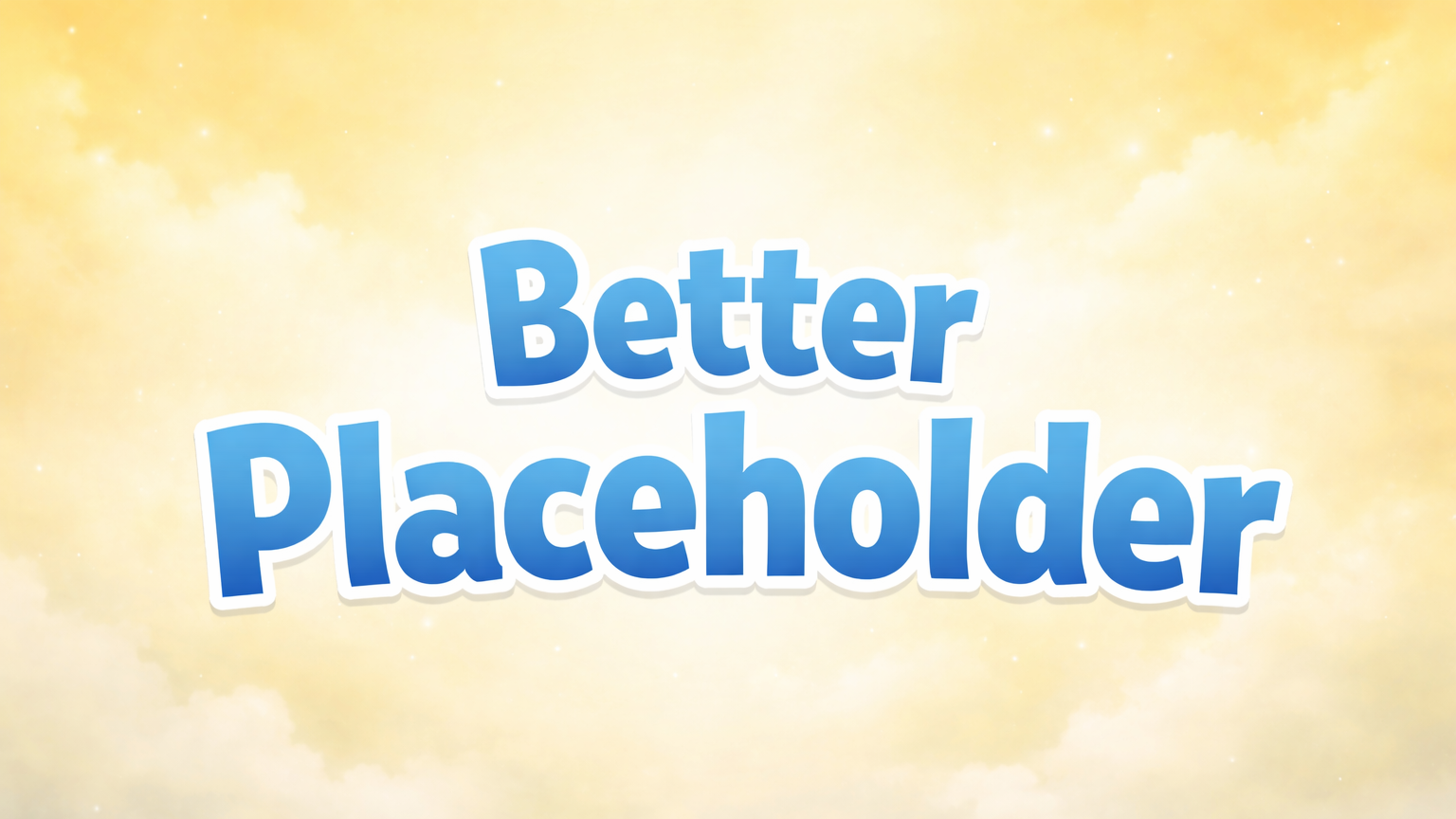 Betterplaceholderのバナー