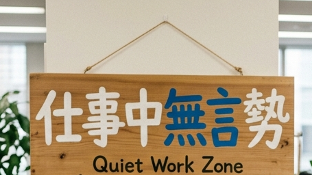 仕事中無言勢のバナー
