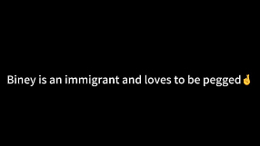 Biney is an immigrantのバナー