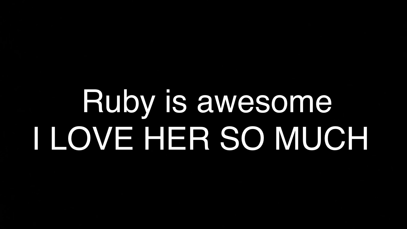 Ruby is awesome sauceのバナー