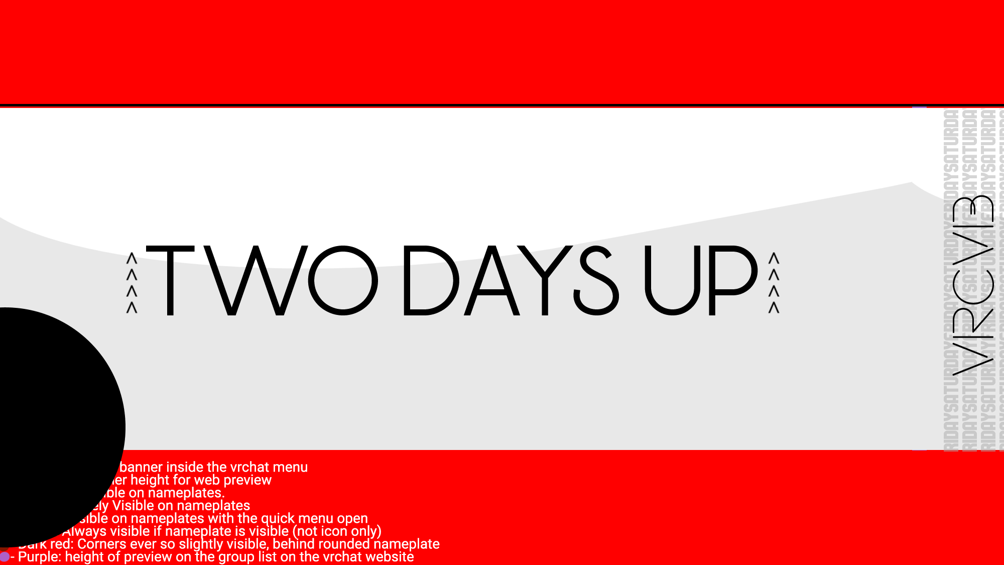 Two Days Upのバナー