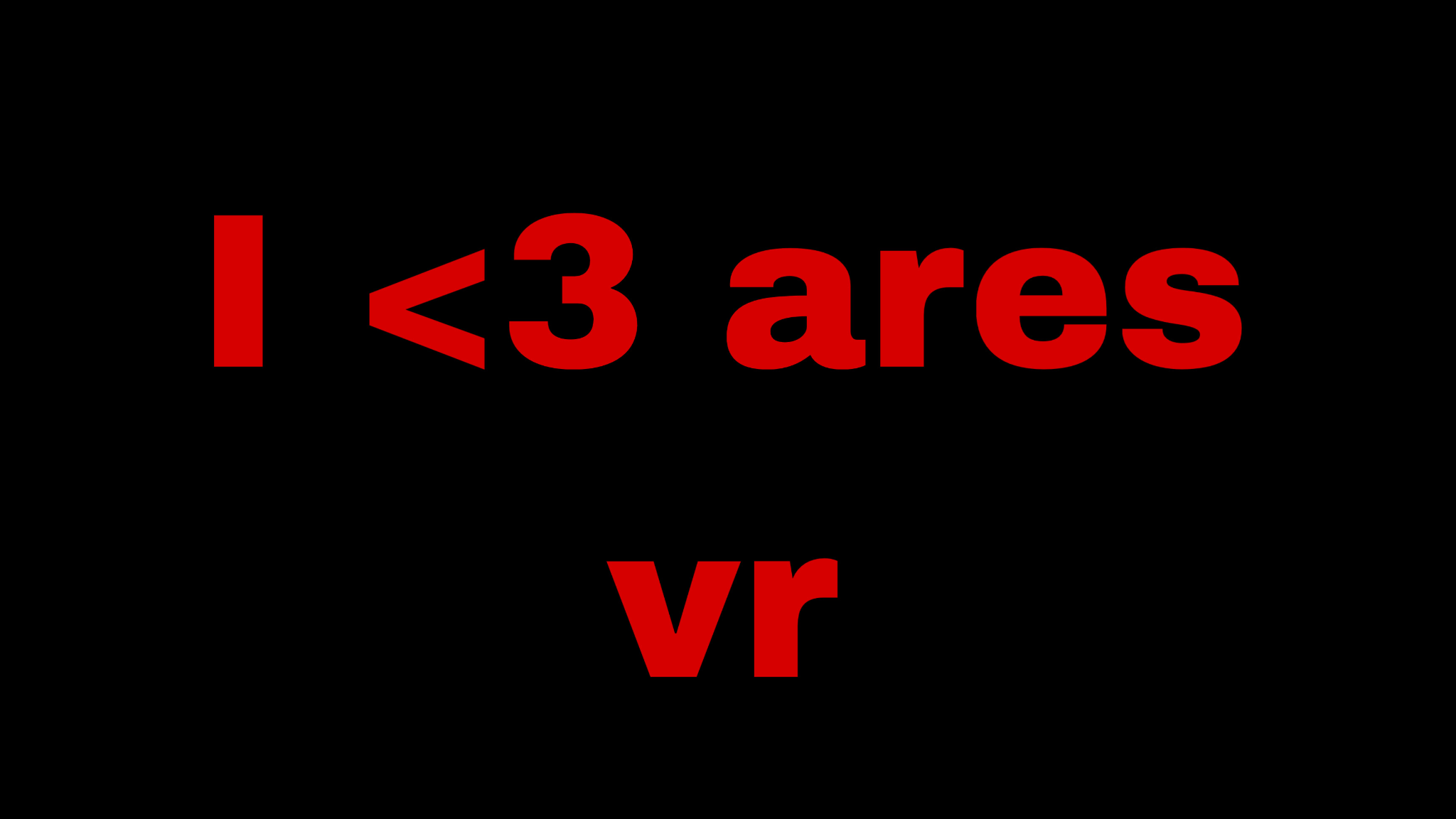 I love aresのバナー
