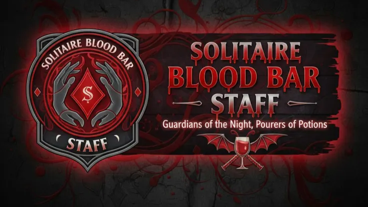 Solitare blood bar staffのバナー