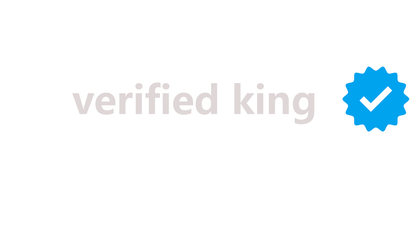 verified kingのバナー