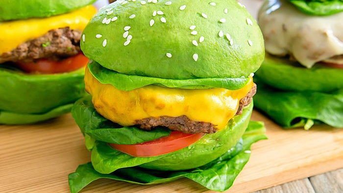 green burger