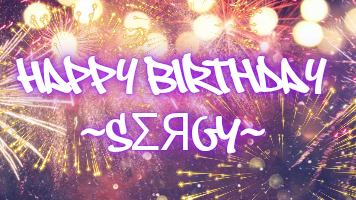 Happy Birthday ~SΣЯGY~のバナー
