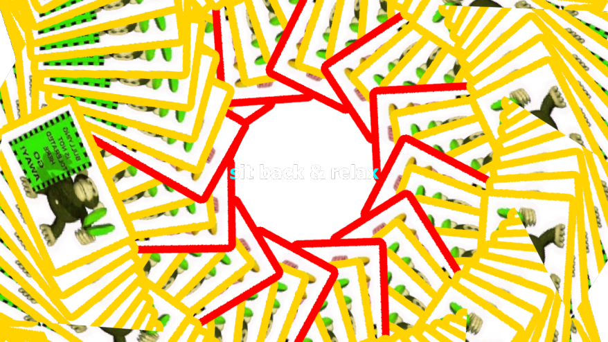 Sit back and relaxのバナー
