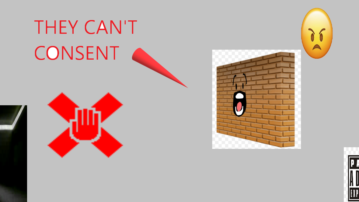 WALLS CANT CONSENTのバナー