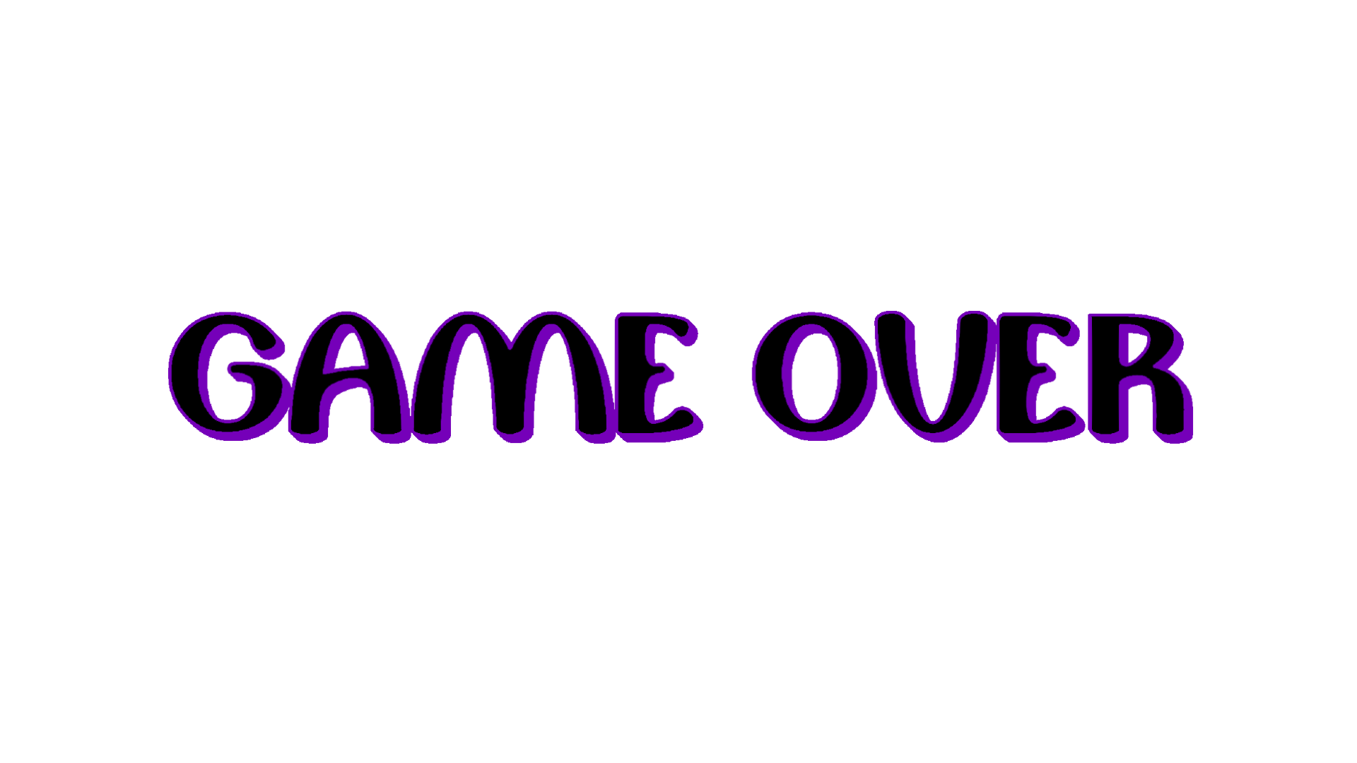 Game Overのバナー
