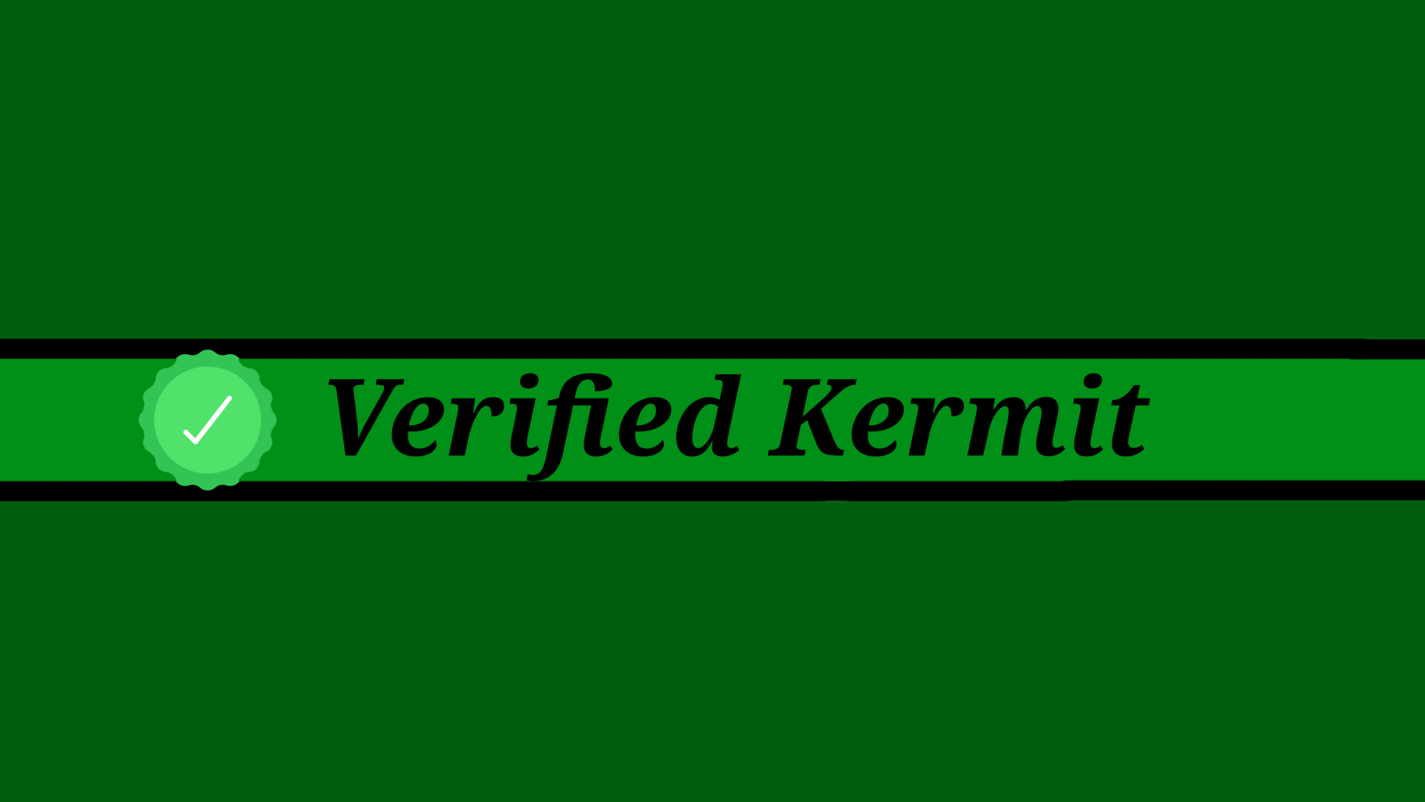 Verified Kermitのバナー