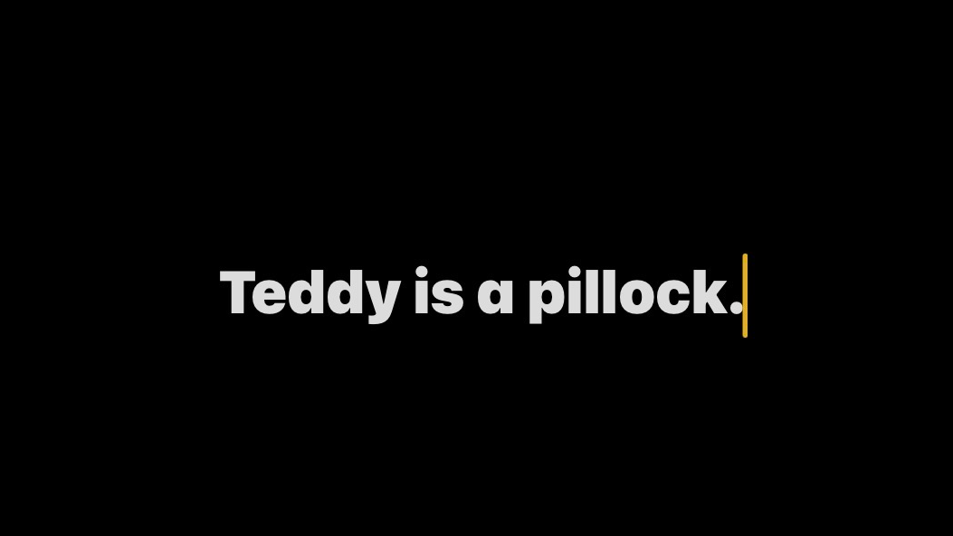 Teddy is CHUDのバナー