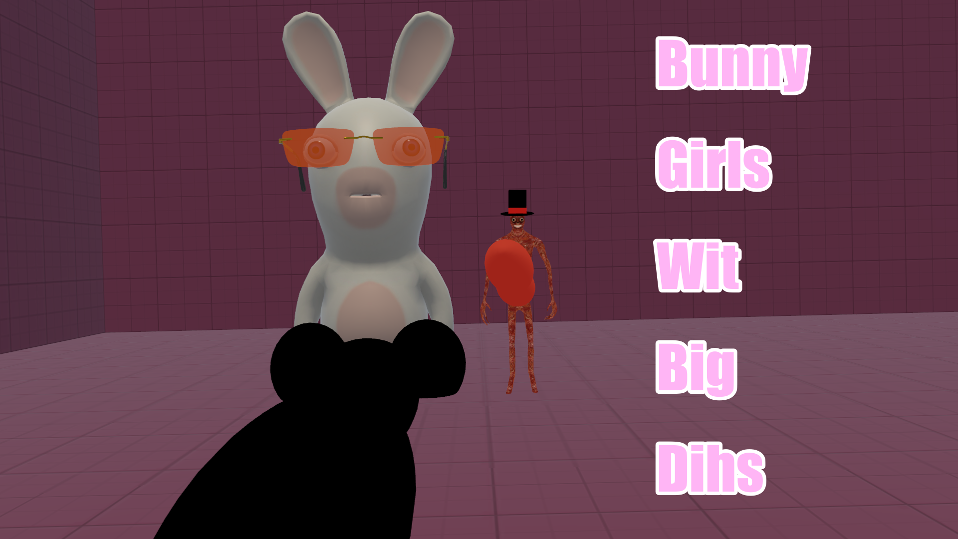 Bunny girl with big Dihsのバナー