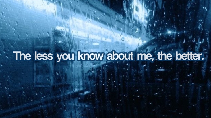 The less you know about me the betterのバナー