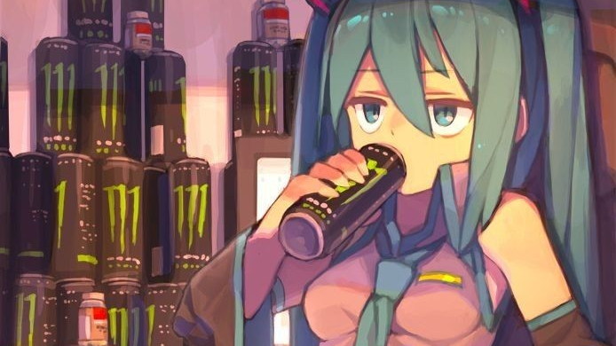 miku monster energyのバナー
