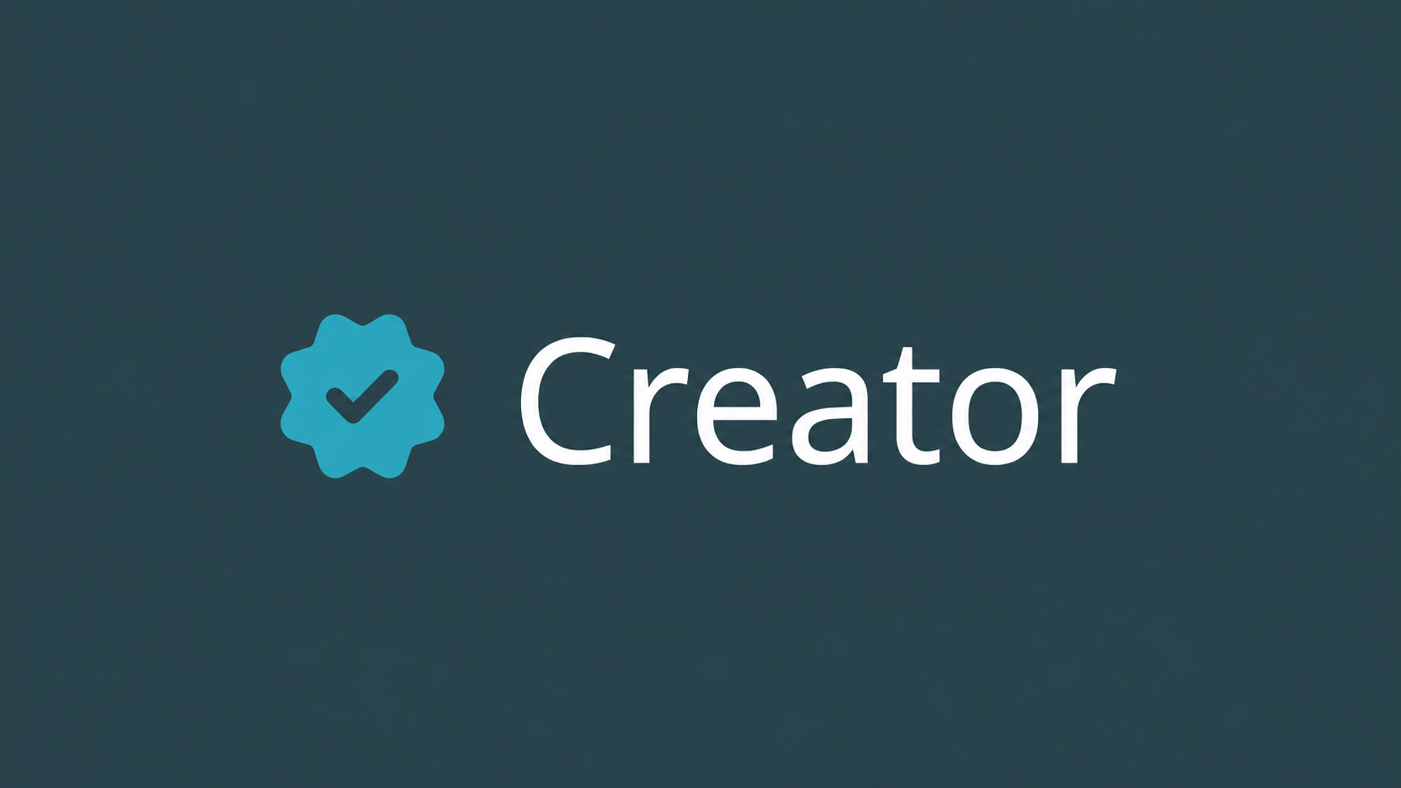 Verified Creatorのバナー