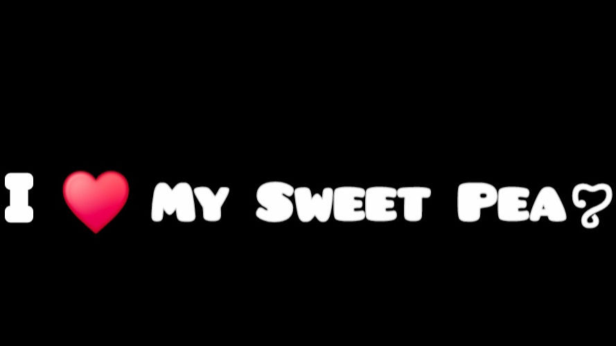 I love my sweet peaのバナー