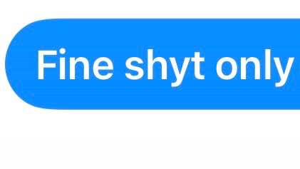 Fine shyt only tsのバナー