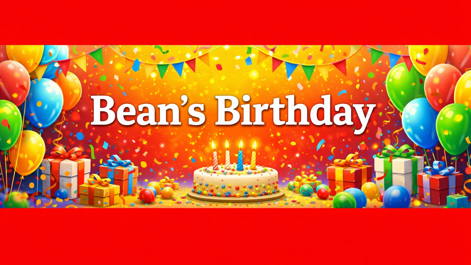 Bean's birthday Gatheringのバナー