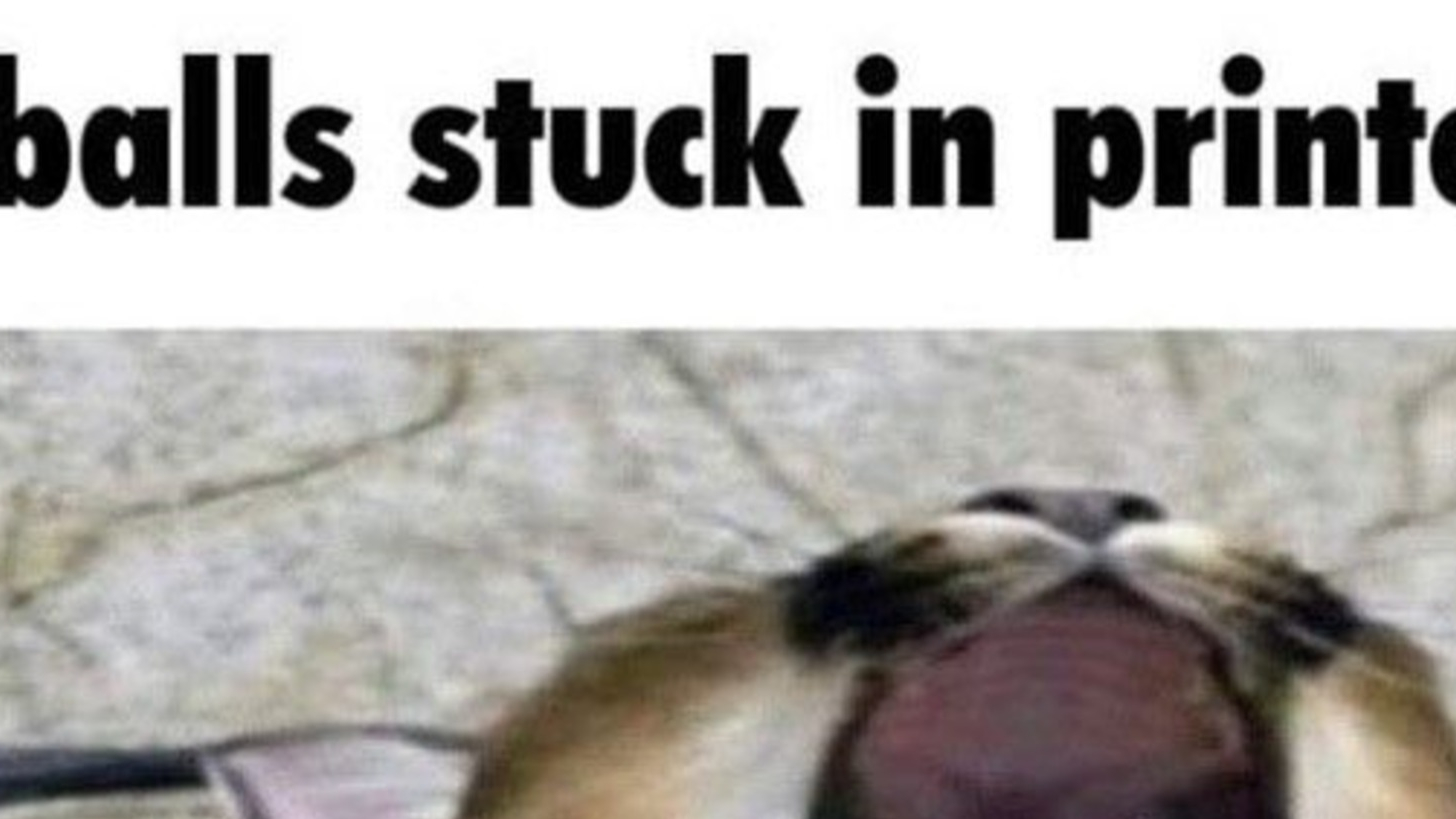 BALLS STUCK IN PRINTERのバナー