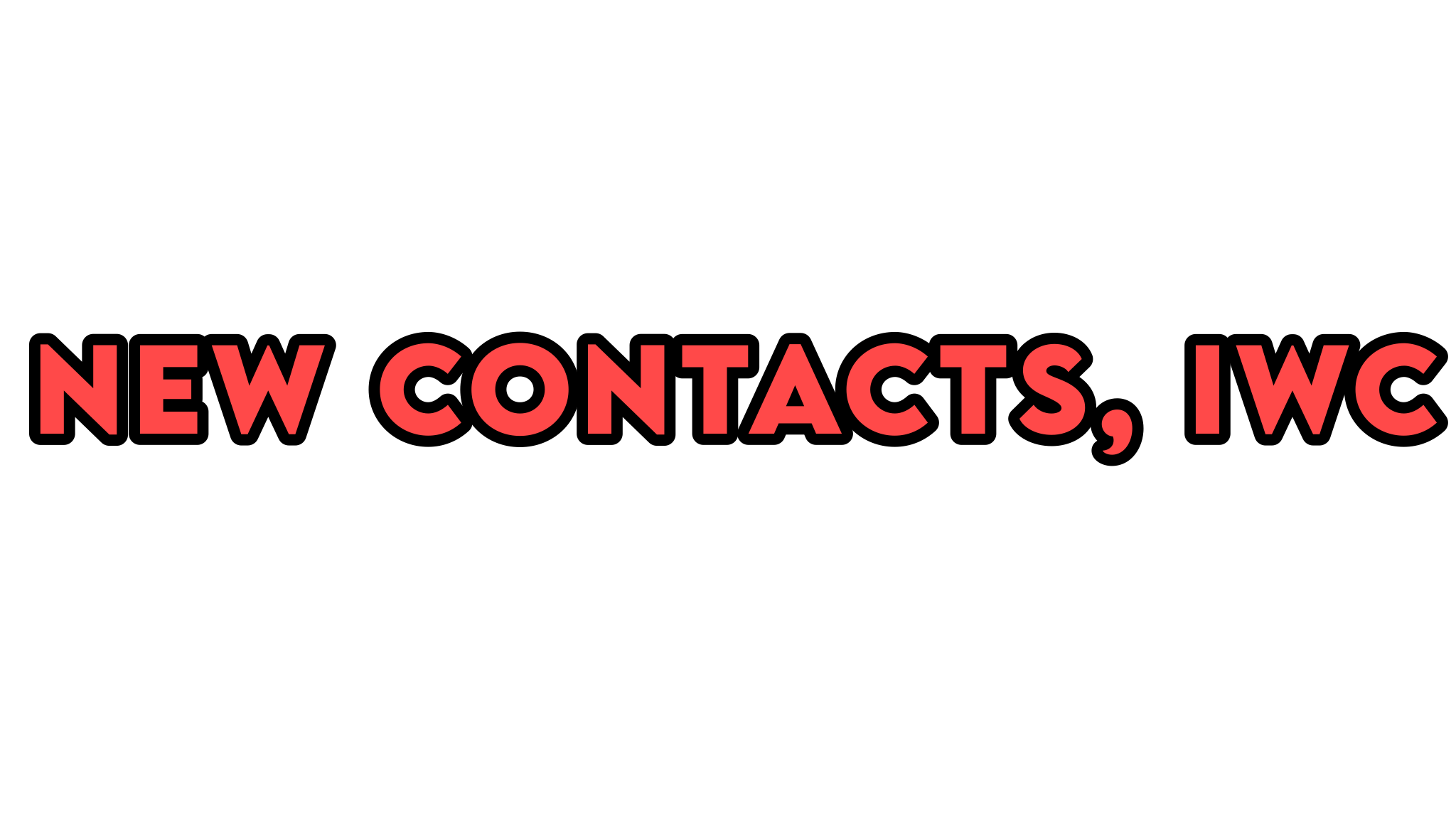 New contacts