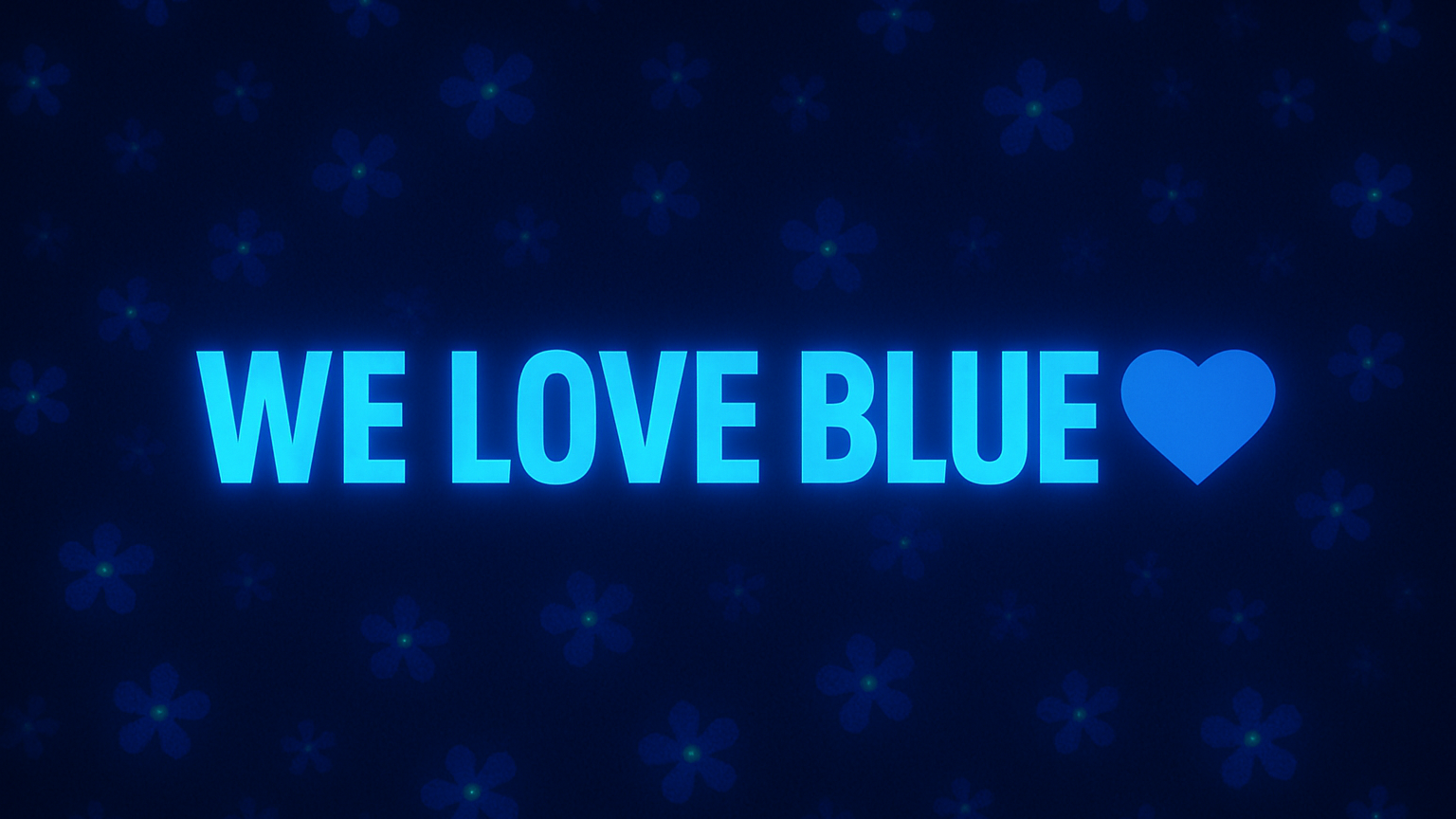 We Love Blueのバナー