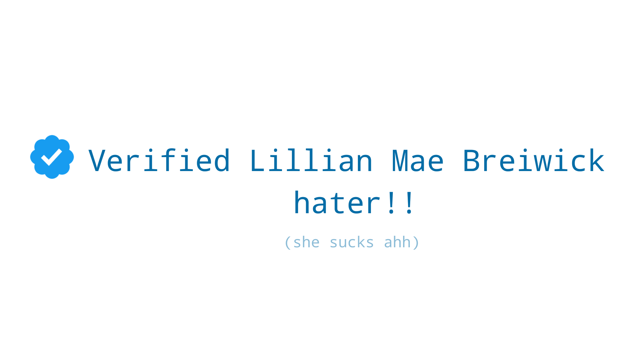 VERIFIED ASHLEY HATER
