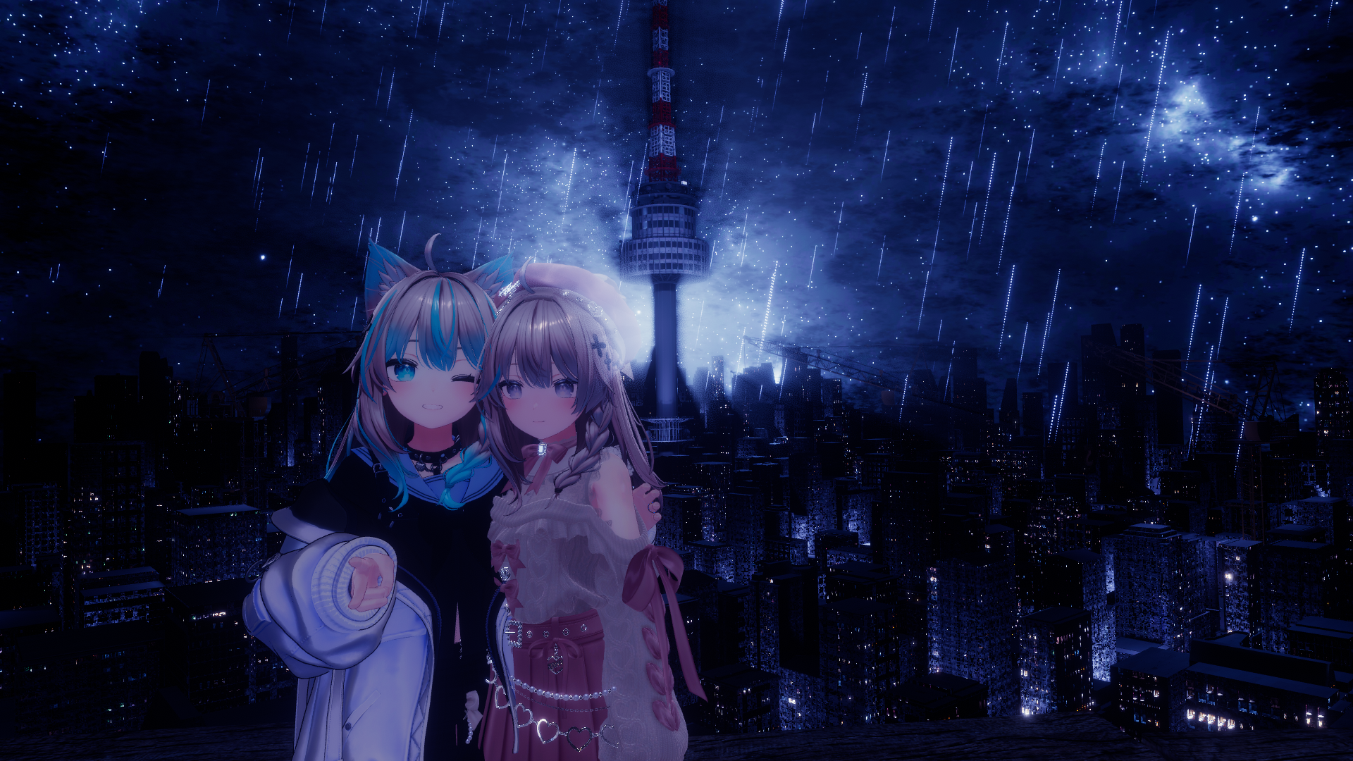 星空の下の私たちのバナー