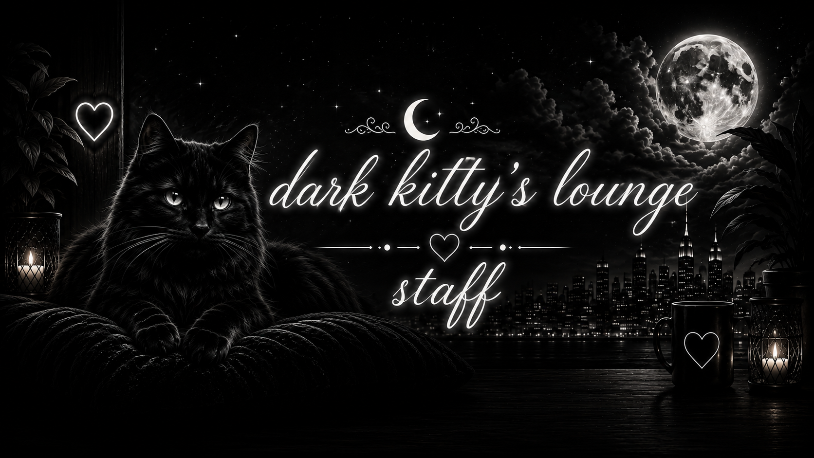 Dark kitty lounge staff