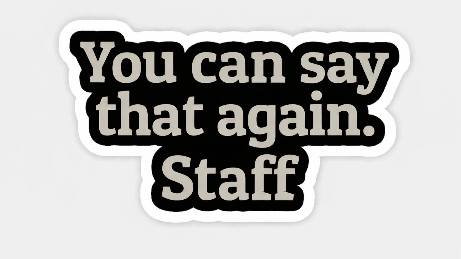 Say That Again Staffのバナー