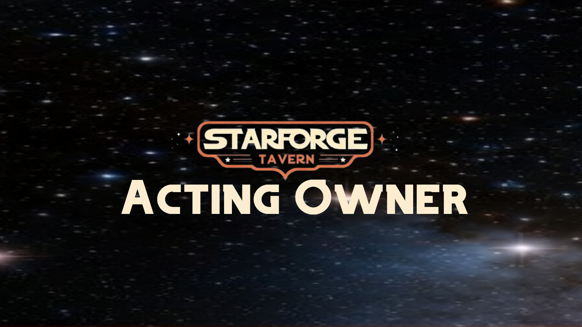 Starforge Acting Ownerのバナー