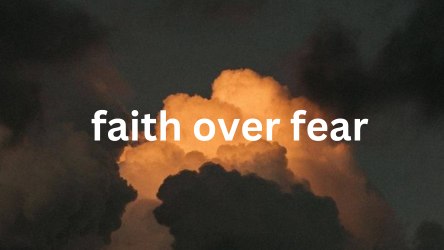 faith over fearのバナー