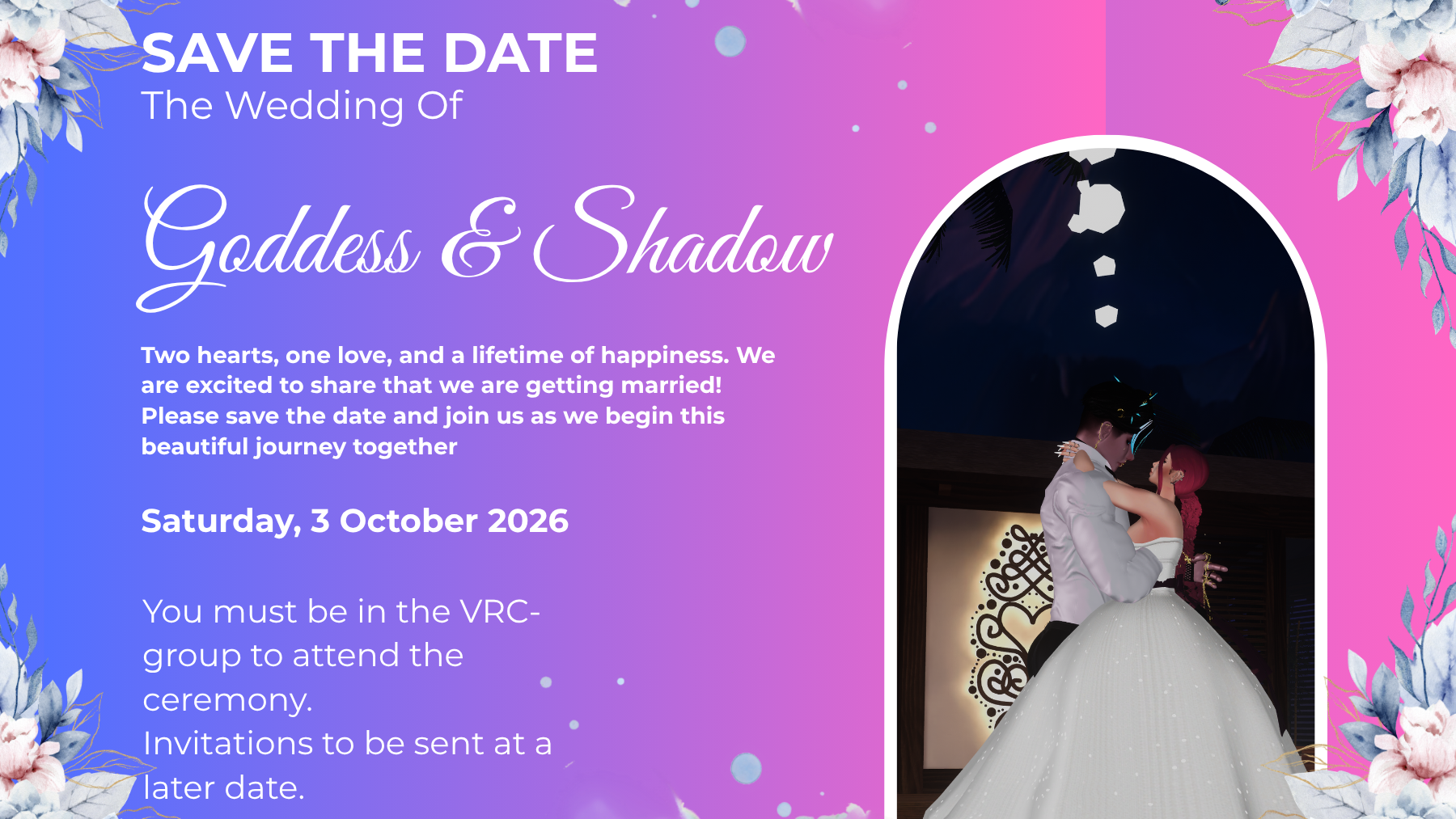 G And S Wedding Invitationのバナー