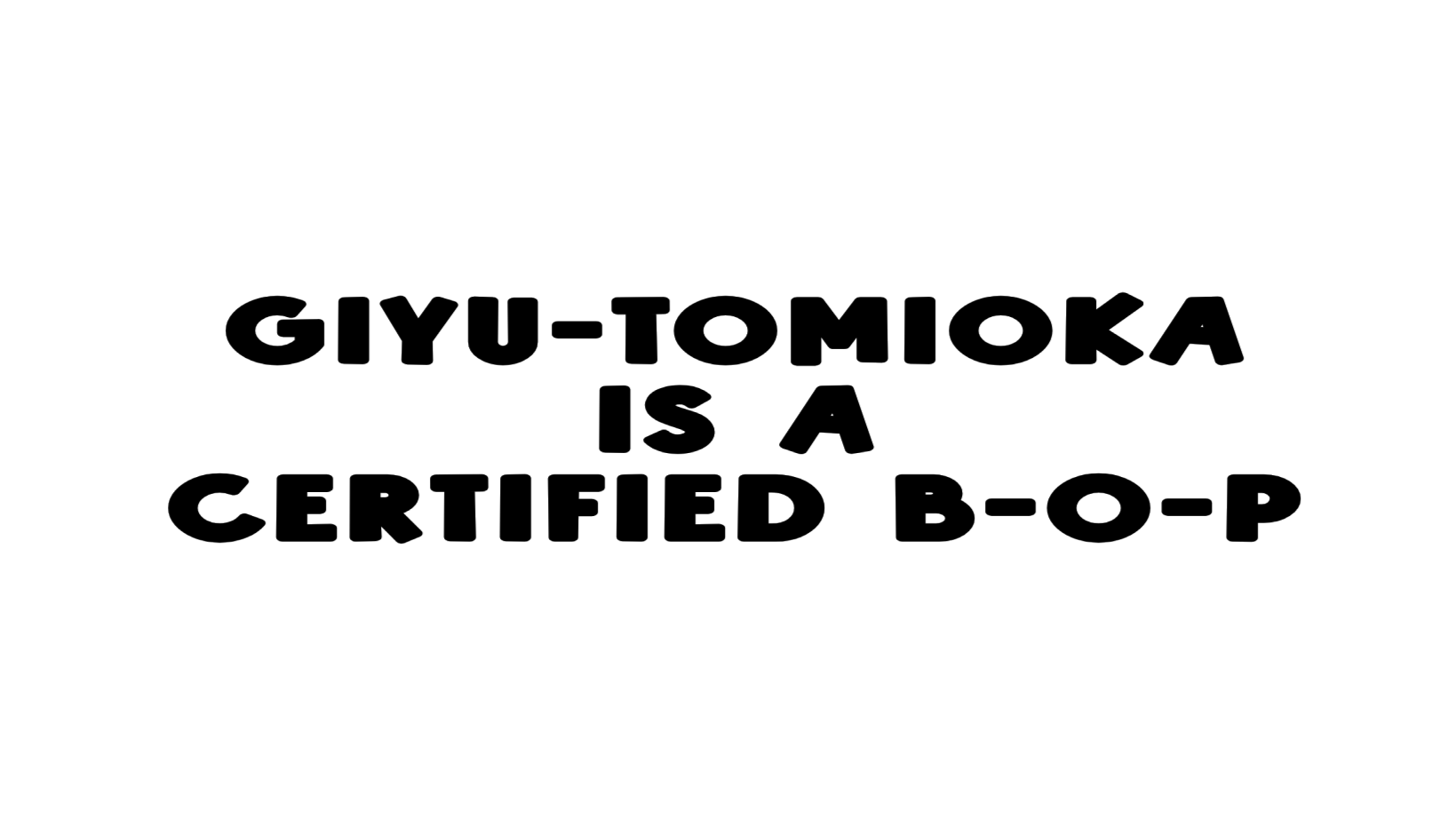 The BOP Giyu-Tomiokaのバナー