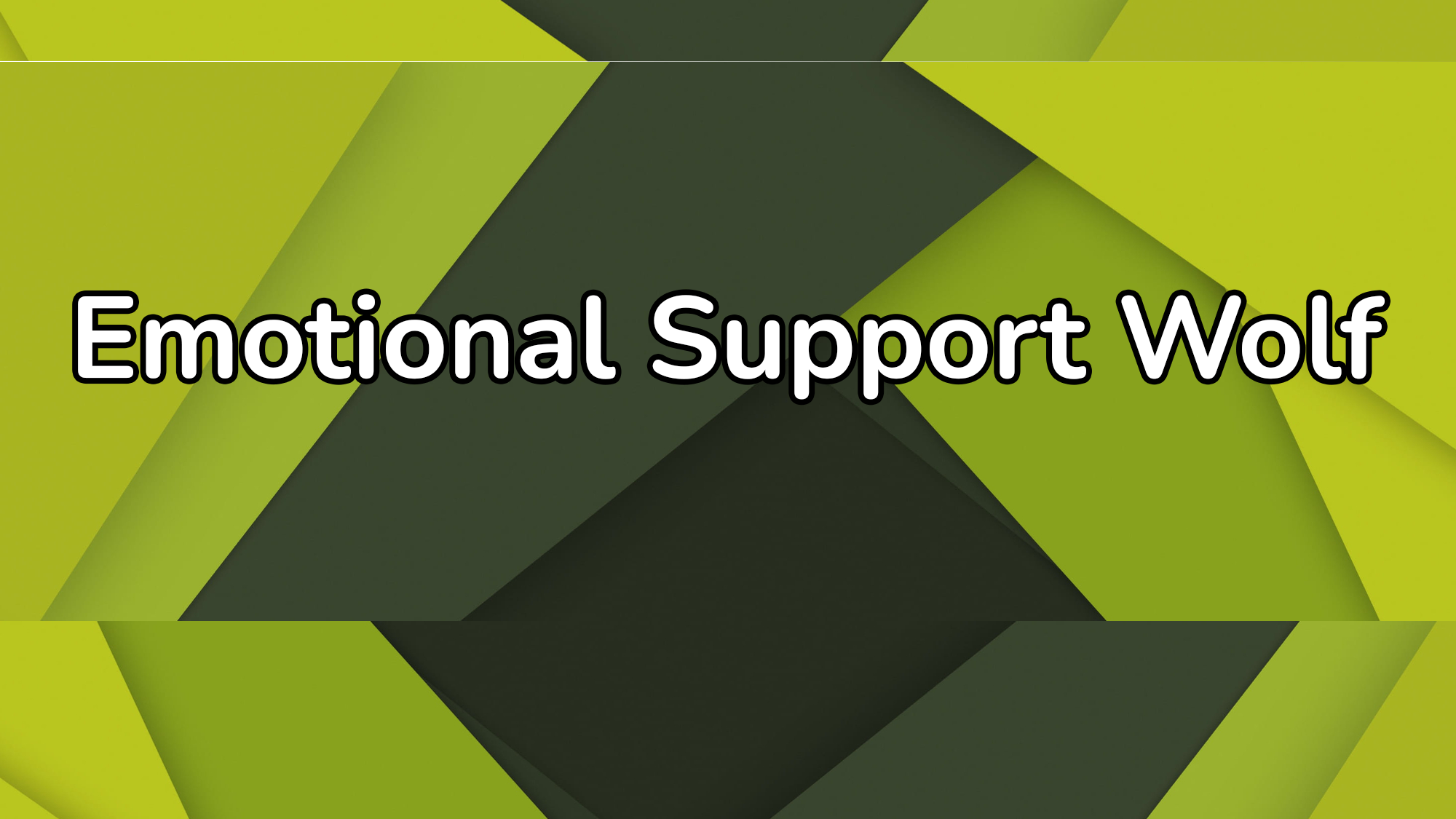 Emotional Support Wolfのバナー