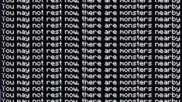 Minecraft You May Not Rest Nowのバナー