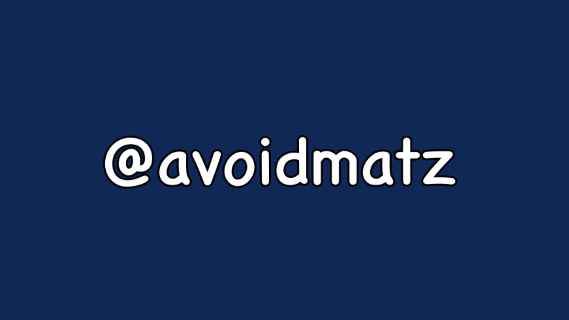 avoidmatzのバナー