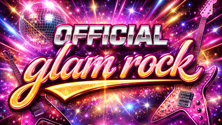 Official glam rocksのバナー