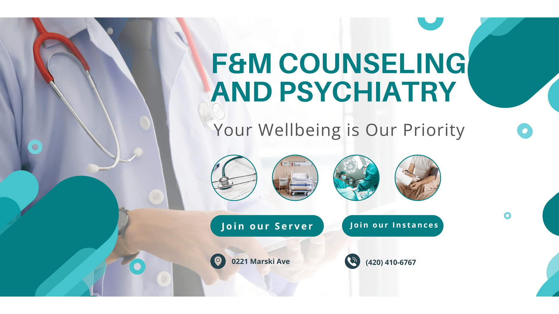 F and M counseling and psychのバナー