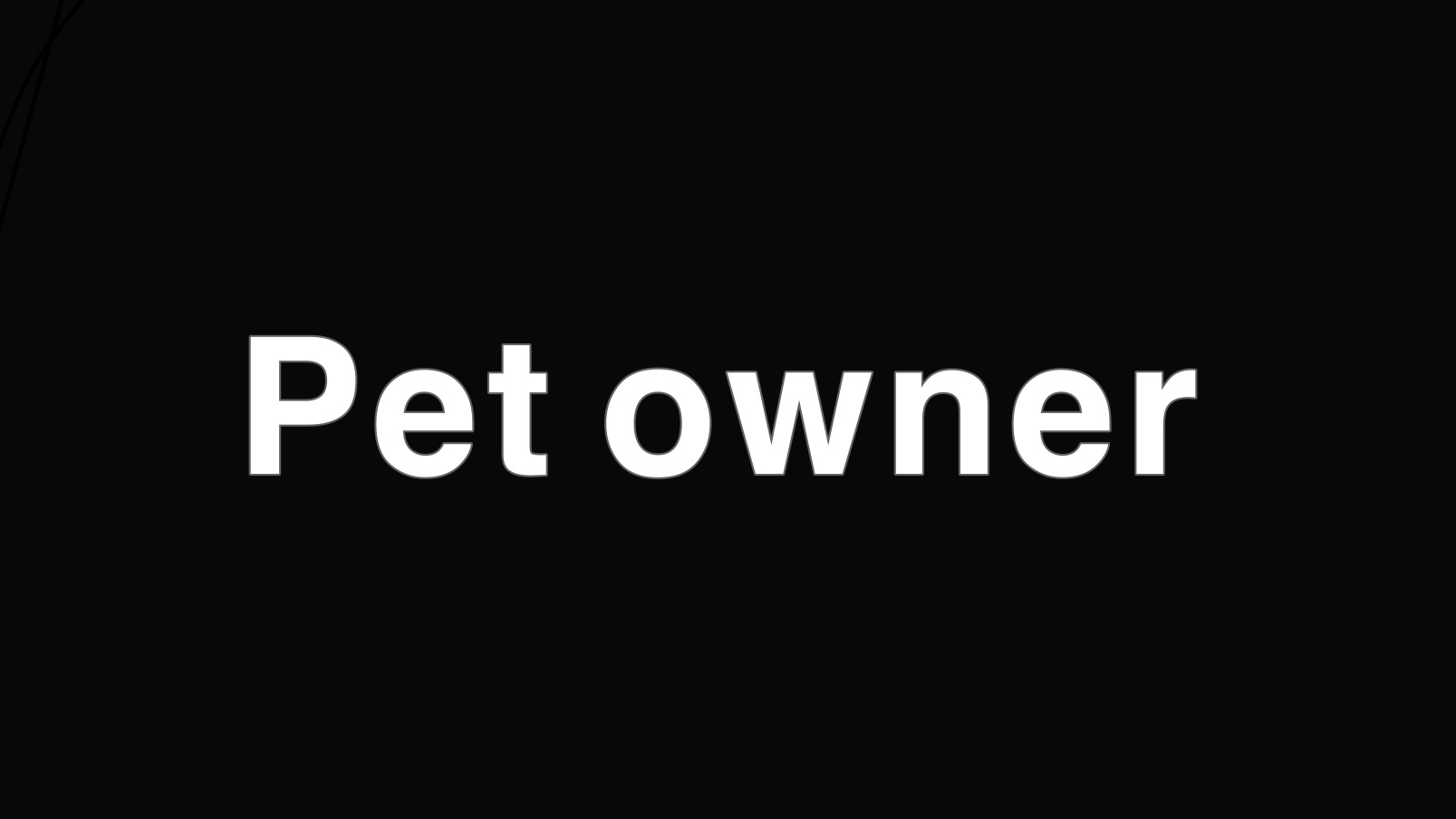 Pet ownerのバナー
