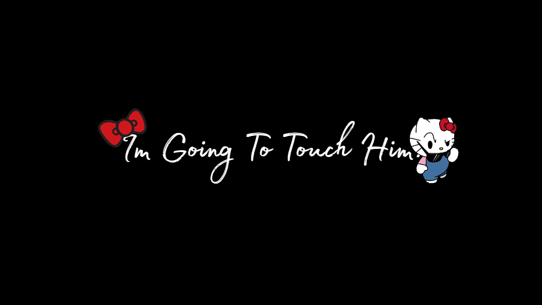 im going to touch him hello kittyのバナー