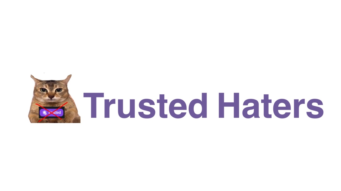Trusted Hatersのバナー
