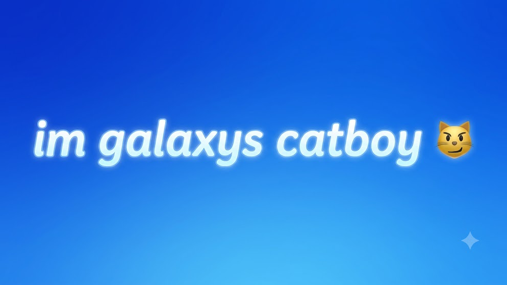 sxnicx is galaxys catboyのバナー