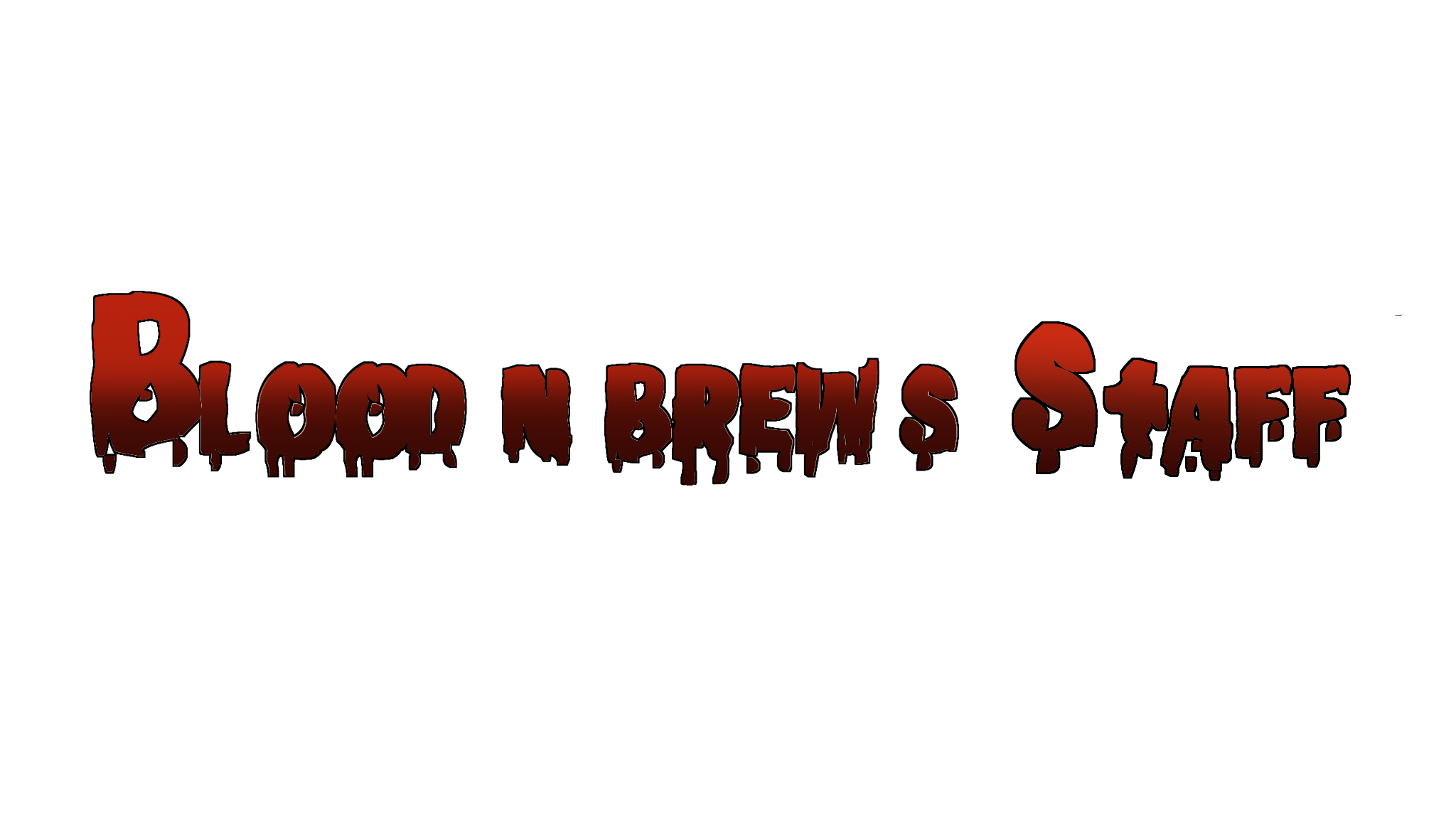 Blood n Brews Staffのバナー