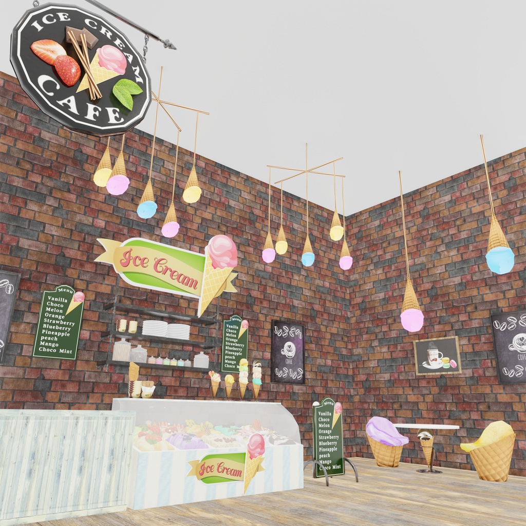 アイスクリーム屋さんごっこ