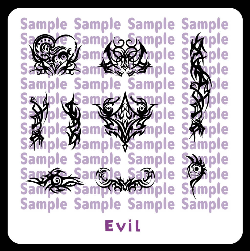 悪魔デカール【Evil】