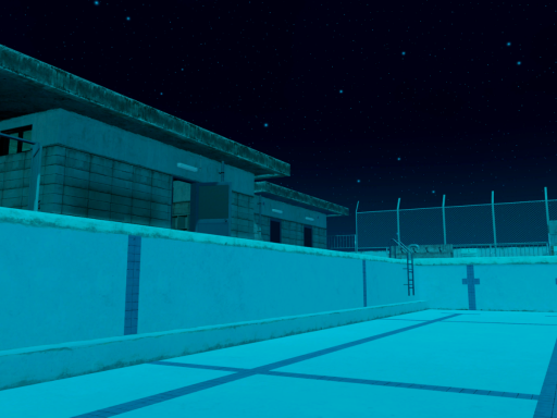 Winter Poolside